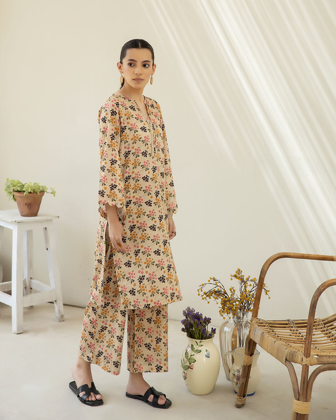 01-Printed Lawn - 2 Piece